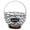 Black S, variant on Luzkey Chicken Egg Basket Desktop Ornament Fruit Storage for Kitchen Farmhouse Home Gold S