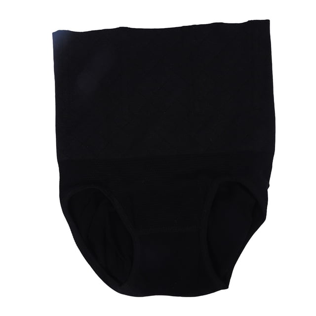 Ropa interior posparto para el abdomen, bragas para el abdomen que moldean el cuerpo y levantan los glúteos (Negro L)