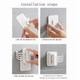 thumbnail image 3 of Hook Strength Household Portable Punching-Free Hook Multifunctional Foldable and Rotatable Hook Frame Wall Hook, 3 of 5