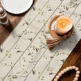 thumbnail image 3 of Sparrow Table Runner - 60 Inch Long Spring Birds on The Branches Retro Country Beige Cotton and Linen Blended Dress Scarves Farmhouse Table Runner for Kitchen Dining, Coffee Table, 13" x 60", 3 of 8