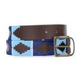 thumbnail image 3 of RESISTANCE Polo Belt for Men | Hand Stitched Leather Belt With Colorful Embroidery | Gaucho Style Belt 1.5” Wide, 3 of 6