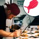 thumbnail image 4 of Sonducket Mujer Hombre Gorro de Cocinero con Correa Ajustable Cocina Trabajo Catering Gorro Cocina Sombreros Raya blanca roja Sonducket AP010792-08, 4 of 6
