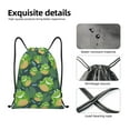 thumbnail image 5 of Drawstring Backpack - frogs dragonfly leaves green cute Splash Proof Small Drawstring Gym Bag for Women Men, Cinch Sports String Bag Backpack for Travel Swimming Beach, 5 of 8