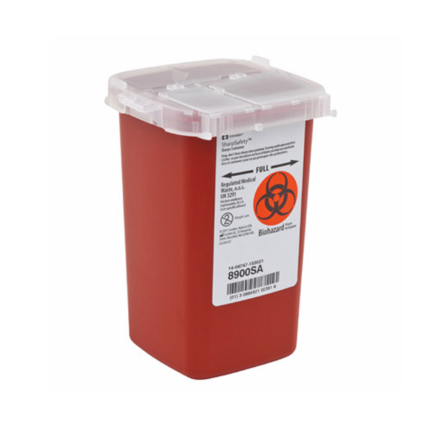 Covidien SharpSafety Sharps Container 1Qt