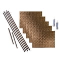 thumbnail image 1 of FASÄDE Lotus Decorative Vinyl Backsplash 15 sq ft Kit in Oil Rubbed Bronze, 1 of 6