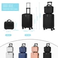 thumbnail image 5 of 2-Piece Luggage Set 20" ABS Hardside Suitcase Carry On Bag with 14" Makeup Case, 5 of 5