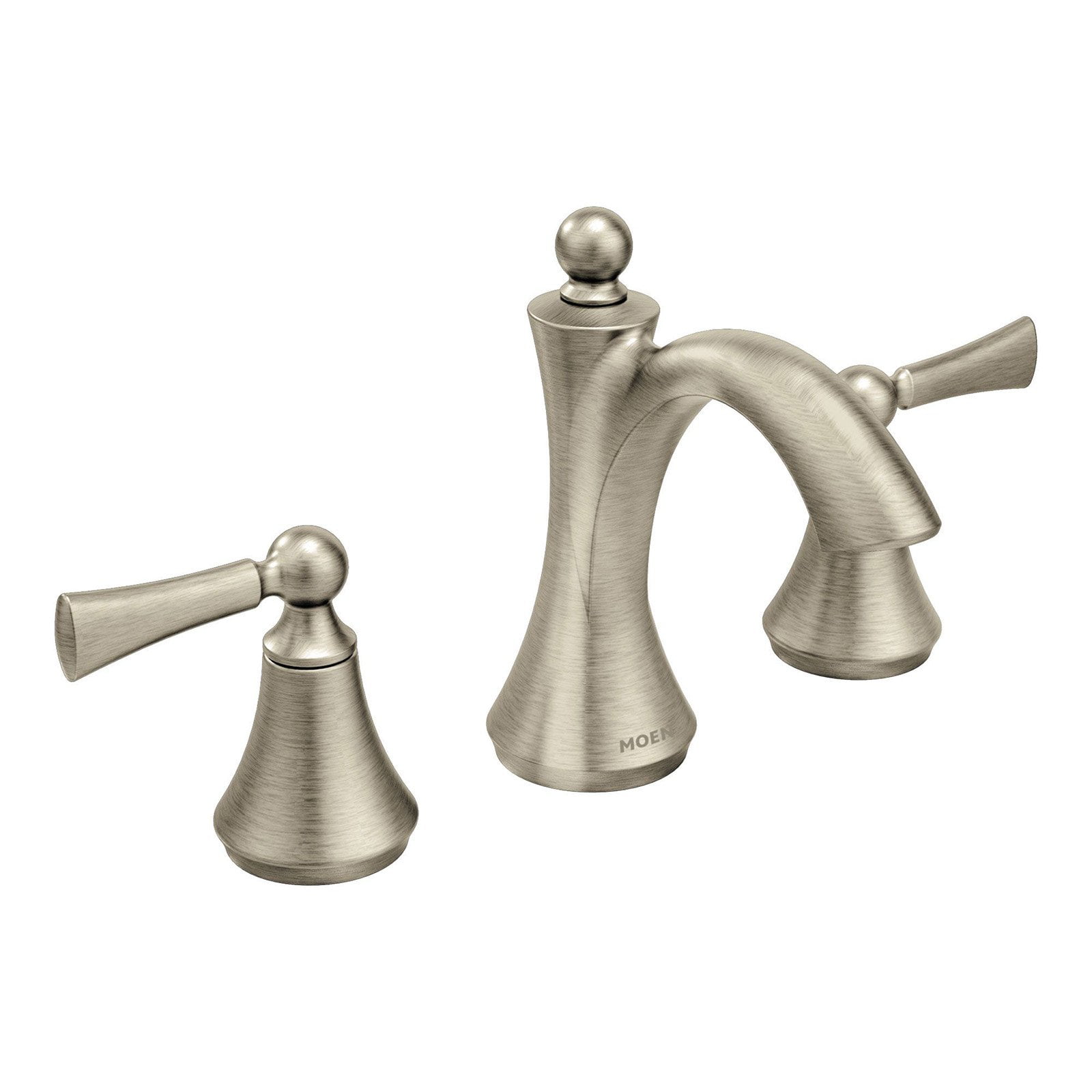 Moen T4520 Wynford Double Handle Widespread Bathroom Faucet Less