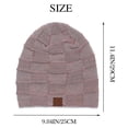 thumbnail image 5 of Knit Slouchy Beanie Hat Plaid Cap Unisex Winter Baggy Hats With Soft Fleece Lining For Women Men, 5 of 5
