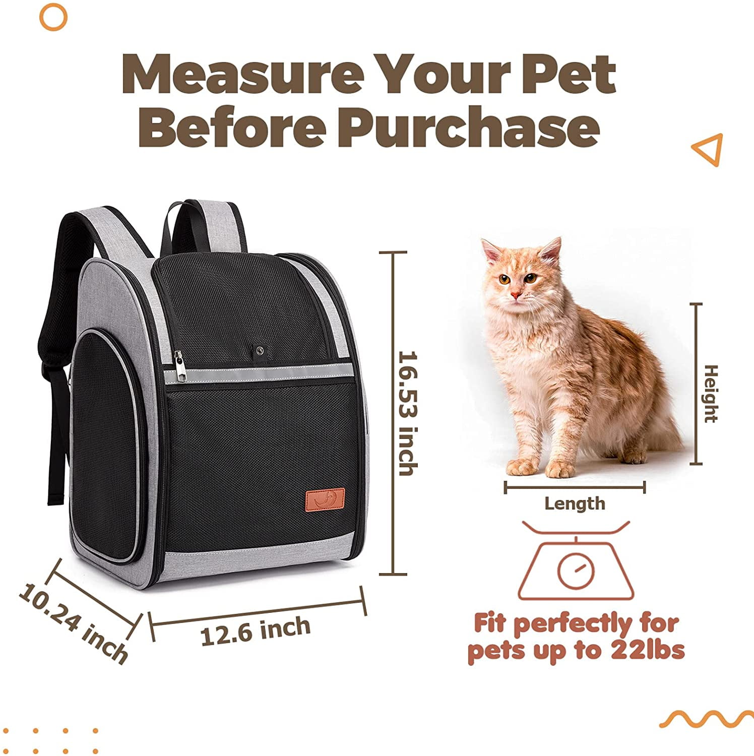 Cat Carrier Bag L, Portable Foldable Pet Carrier Travel Bag for Cats & Small  Dogs up to 12kg, Breathable Airline Approved Dog Transport Carrier W/  Washable Mat - China Carrier Cage and