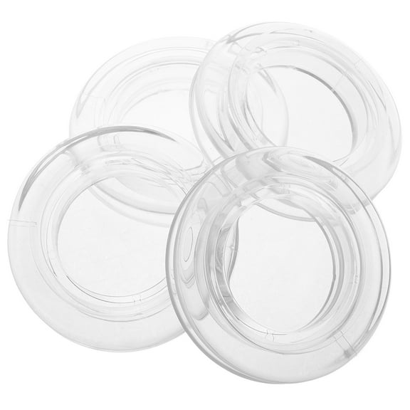 LEORX 4Set Transparent Silicone Table Umbrella Hole Ring for Patio Table Outdoor Use 2.4x2.4in
