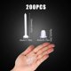 thumbnail image 2 of WILLBEST Juego De 200 Pares De Aretes Transparentes Para Mujer, Deportivos, Con Cierre De Botón, Para Hombre Y Mujer, Para Deportes, Trabajo, Joyería (3 Mm De Cabeza Plana)., 2 of 5