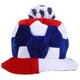 thumbnail image 3 of KAKOWELY Sombrero de animadora de fútbol, accesorio de disfraz, divertido sombrero con temática de fútbol (Francia), 3 of 5