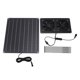 thumbnail image 2 of Kit De Ventilador De Escape Solar, Kit De Ventilador Con Energía Solar DC5521 Puerto De Salida Silicio Monocristalino Con Control De Interruptor Para Invernadero Casa De Mascotas, 2 of 7