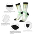 thumbnail image 4 of Fotbe Green And Gold Abstract Marble Calcetas Largas con Estampado para Hombre y Mujer – Calcetas de Compresión Transpirables y Elásticas, Viajar y Uso Diario Talla 5-11, 4 of 6