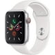 Apple Watch Série 5 (GPS + Cellulaire, 44mm) - Boîtier en Aluminium Argenté avec Bande de Sport Blanche – image 2 sur 2