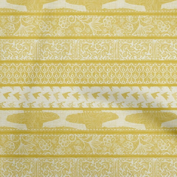 oneOone Silk Tabby Yellow Fabric Mix Block Pattern Fabric For Sewing Printed Craft Fabric By The Yard 42 Inch Wide