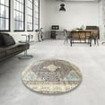 thumbnail image 3 of Ahgly Company Indoor Rectangle Traditional Light Gold Persian Area Rugs, 2' x 3', 3 of 6