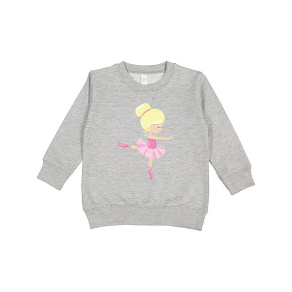 Inktastic Ballerina, Ballet Girl, Ballet Dance, Blonde Hair Toddler Sweatshirt