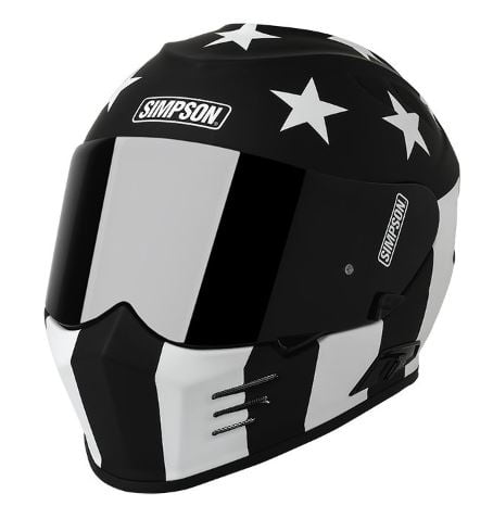 simpson ghost bandit monochrome helmet