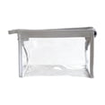 thumbnail image 2 of Linnome Transparent PVC Stationery Bag Waterproof Large Capacity Pencil Pouch - Clear Triangular Teens Pen Bag with Zipper & Loop - Exam Office Travel Makeup Organizer Case, 2 of 6