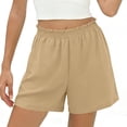thumbnail image 2 of Sentmoon Womens Biker Shorts High Waist Womens Bermuda Shorts Breathable Solid Color Regular Fit Womens Running Shorts with Pockets Active for Beach and Vacation S-2XL, 2 of 8