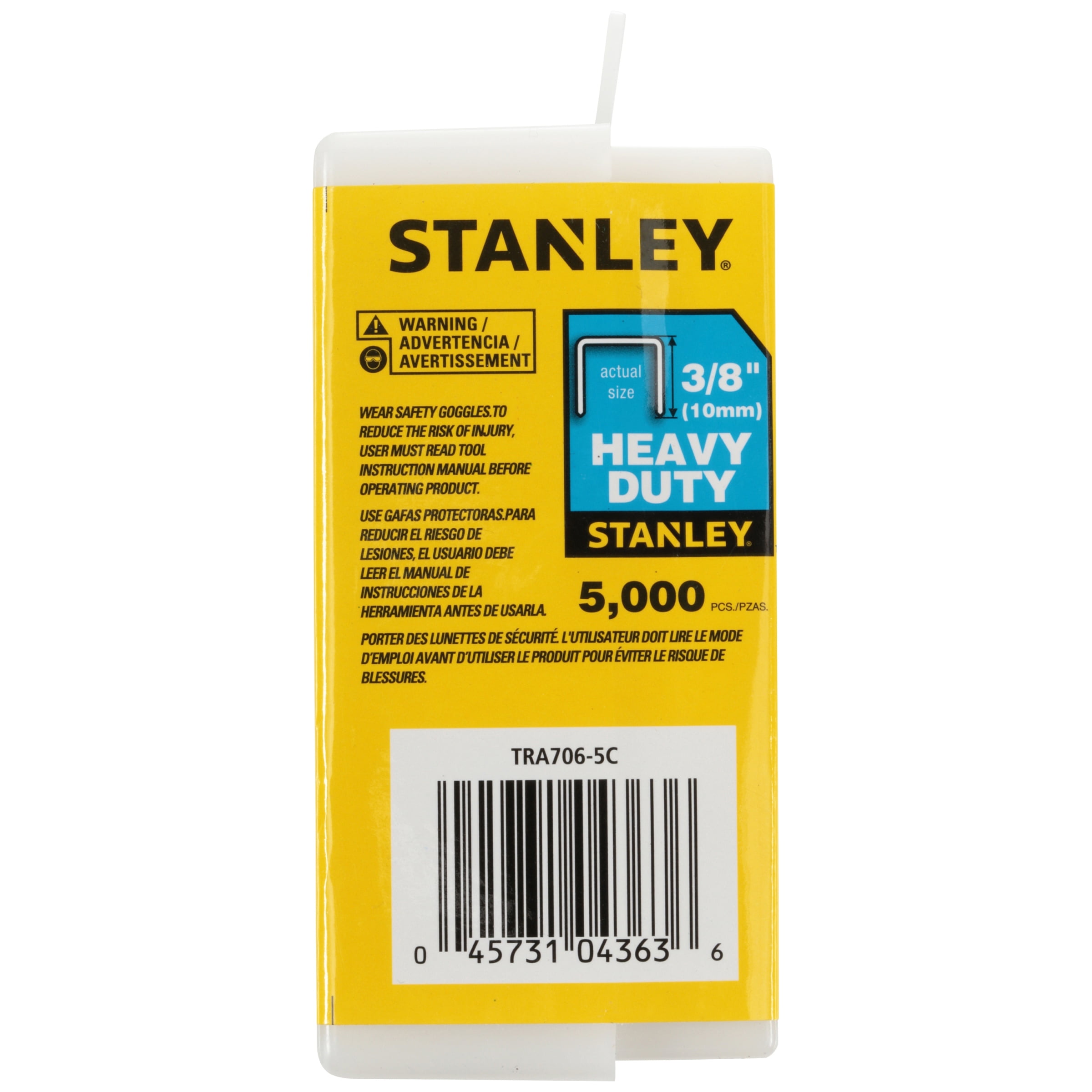 STANLEY TRA706-5C 3/8-Inch Heavy Duty Staples 5000 ct Box