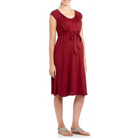 Maternity Nursing Cap Sleeve Wrap Dress--Perfect for Nursing