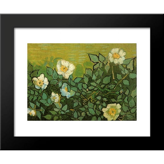 Wild Roses 20x24 Framed Art Print by Vincent van Gogh