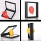 thumbnail image 3 of Organizador de joyas de 4 piezas con base, caja flotante 3D de suspensión de película delgada de PE, soporte de caja transparente a prueba de polvo antioxidante, decoración de encimera, contenedor JAMW Sencillez, 3 of 5