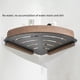 thumbnail image 5 of Estantes de Baño de Madera de Nogal, Estante de Almacenamiento Esquinero para Ducha Montado en la Pared, Estante Organizador de Cocina, 5 of 5