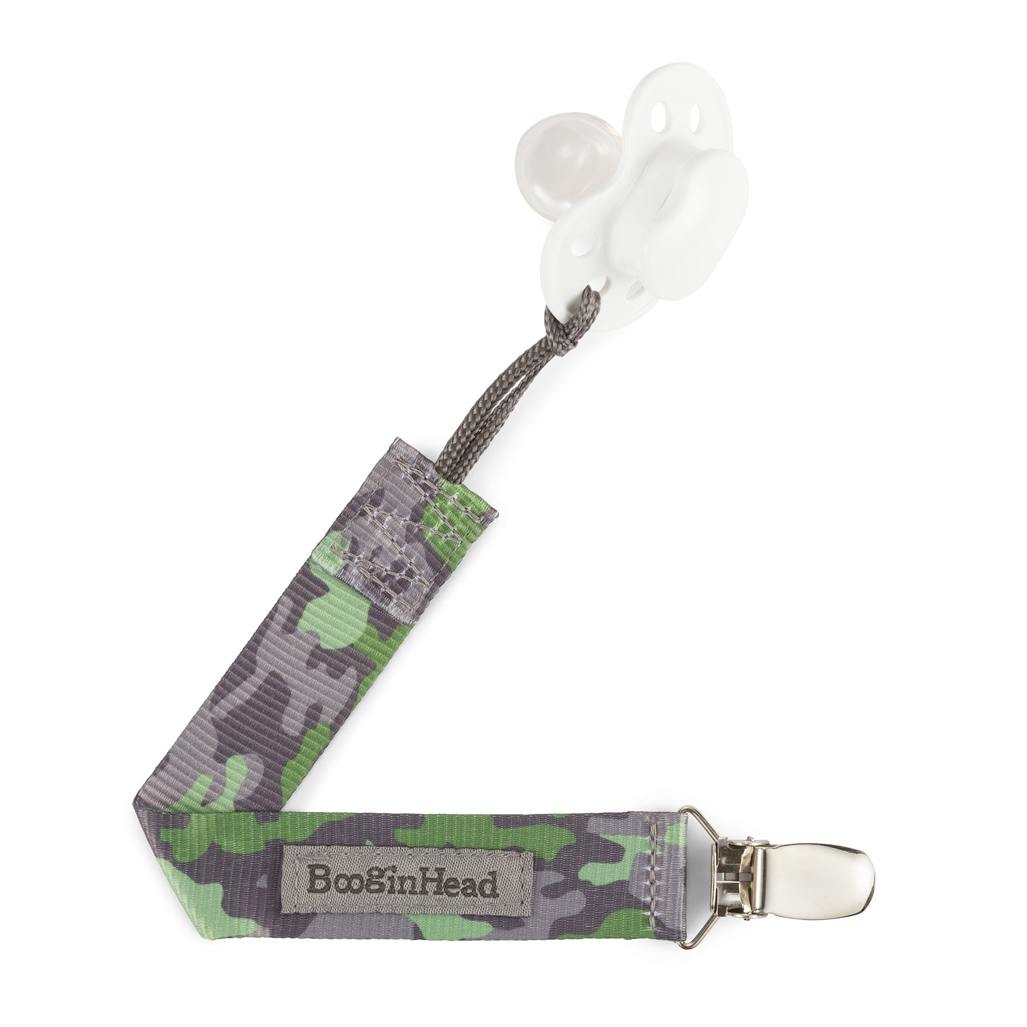 BooginHead Universal Pacifier Clips, Infant Toddler Boys and Girls, Camouflage