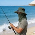 thumbnail image 6 of Solar Protective Fan Hat, Outdoor Solar Powered Fan Hat with 360° Rotating Fan, Rechargeable USB & Solar Charging for Fishing, Hiking, and Camping, Breathable Mesh Design, Comfortable All-Day Use, 6 of 6
