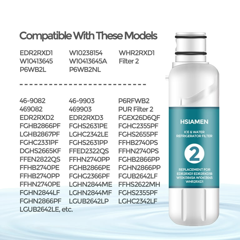 Whirlpool W10413645A EveryDrop EDR2RXD1 (Filter 2) Ice and