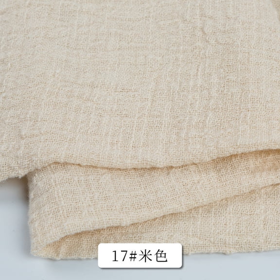 ERDOUY 39" × 53" Soft Breathable Cotton Linen Fabric, Premium Sewing Material for Tablecloths, Throw Pillow Covers, Sofa Covers & DIY Apparel Making,Beige