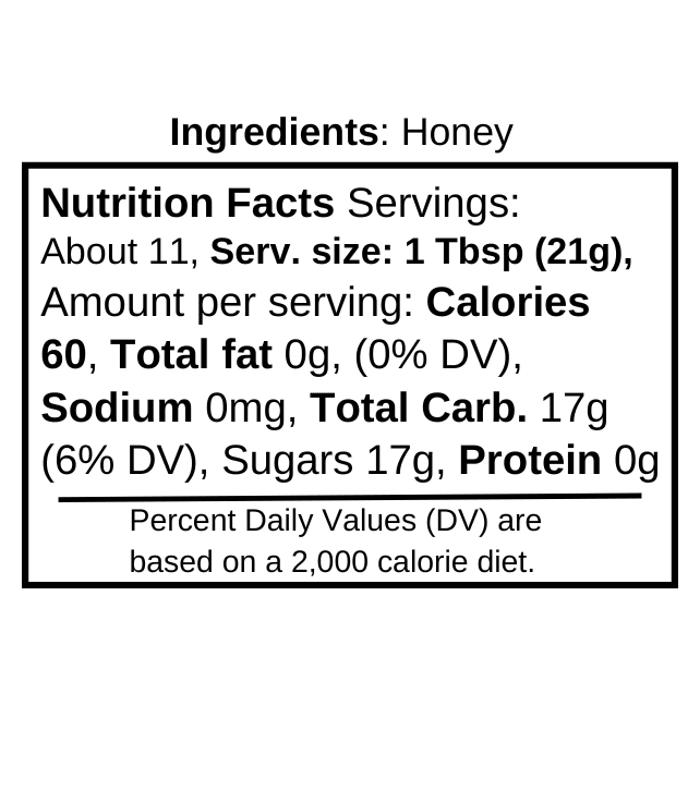 Raw & Unfiltered Wildflower Honey - 1 GALLON of HONEY - 12 lb Jug - BULK HONEY by Arvoli Honey