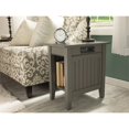 thumbnail image 2 of AFI Table d'Appoint en Bois Massif Nantucket avec Chargeur USB Ensemble de 2 Gris, 2 of 5