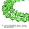 thumbnail image 3 of Uxcell 6mm Bicone Glass Beads, Small Faceted Bicone Crystal Beads Charm, Green 450Pack, 3 of 6