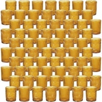 70pcs Assorted Votive Candle Holders - Amber Glass Tea Lights Candle Holder in Bulk, Tealight Candle Holder for Table Centerpiece Wedding Decor Home Decoration