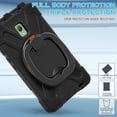 thumbnail image 6 of For Samsung Galaxy Tab Active5/Tab Active3 8 Inch Case, 360 Rotatable Handle Stand, Shoulder Strap, Drop-Proof Design, Black, 6 of 7