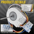 thumbnail image 3 of WR60X10185 Evaporator Fan Motor for & WR60X10043, 3 of 5