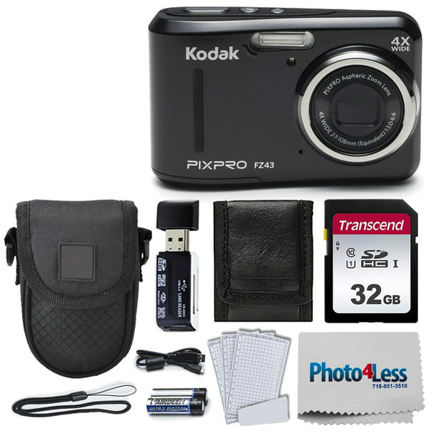 Kodak PIXPRO Friendly Zoom FZ43 16 MP Digital Camera (Black) + Great