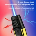 thumbnail image 3 of Summercome Torch Lighter, Windproof Straight Torch Blue Flame Lighter, Turbine Jet Flame Torch Lighter, Refillable Kitchen Cooking Torch Lighter for BBQ, Baking (Fluid Not Included) (Red), 3 of 9