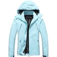 thumbnail image 1 of Chaqueta impermeable MOERDENG para mujer, impermeable y ligera, con capucha, 1 of 4