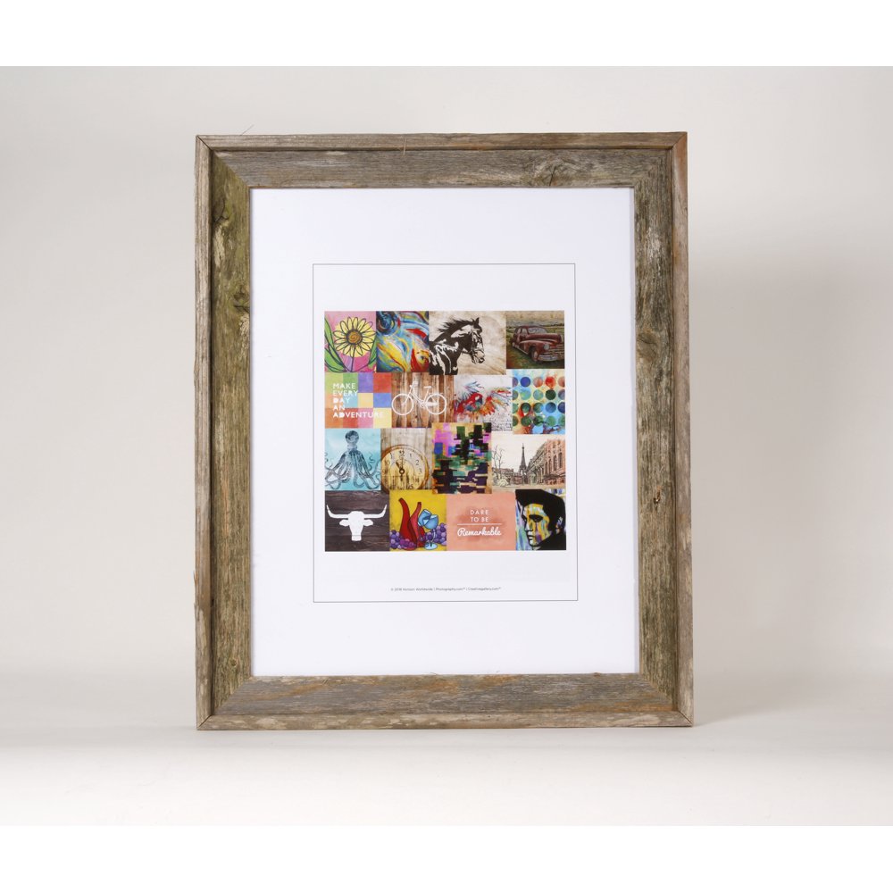 Reclaimed Barn Wood Picture Frame 16x20