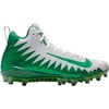 Nike Men's Alpha Menace Pro Mid Football Cleats White/Green 8.5