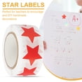 thumbnail image 4 of Uxcell Etiquetas de estrella de 1" 500 piezas para suministros de maestros en rojo, 4 of 6