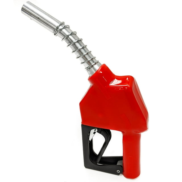 Biltek 3/4 "NPT Buse de Carburant Multifonction Automatique - Contrôle de Débit Arrêt Automatique -10.5-18.5 GPM (39-70 LPM), Rouge