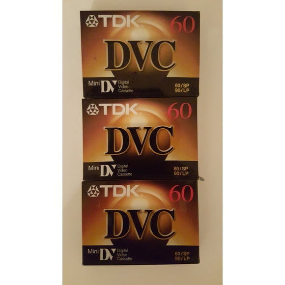 TDK Mini Videocassette Digital de Video 3 Pack 60 SP