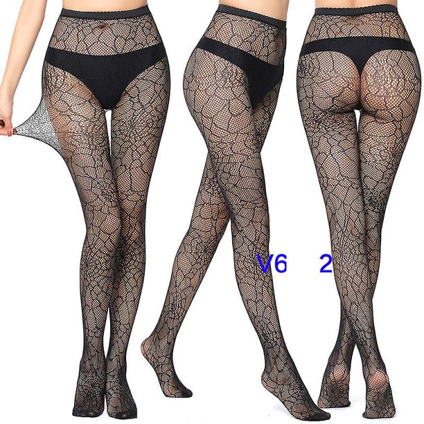 Paquete de 3 medias de red para mujer, medias suaves transparentes de seda desnuda negra 20 denier