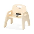 thumbnail image 6 of Foundations Simple Sitter 9” Low Wood Feeding Chairs, Stackable Wood Toddler Chairs with Food Service Grade Finish, 2 Pack, 6 of 7